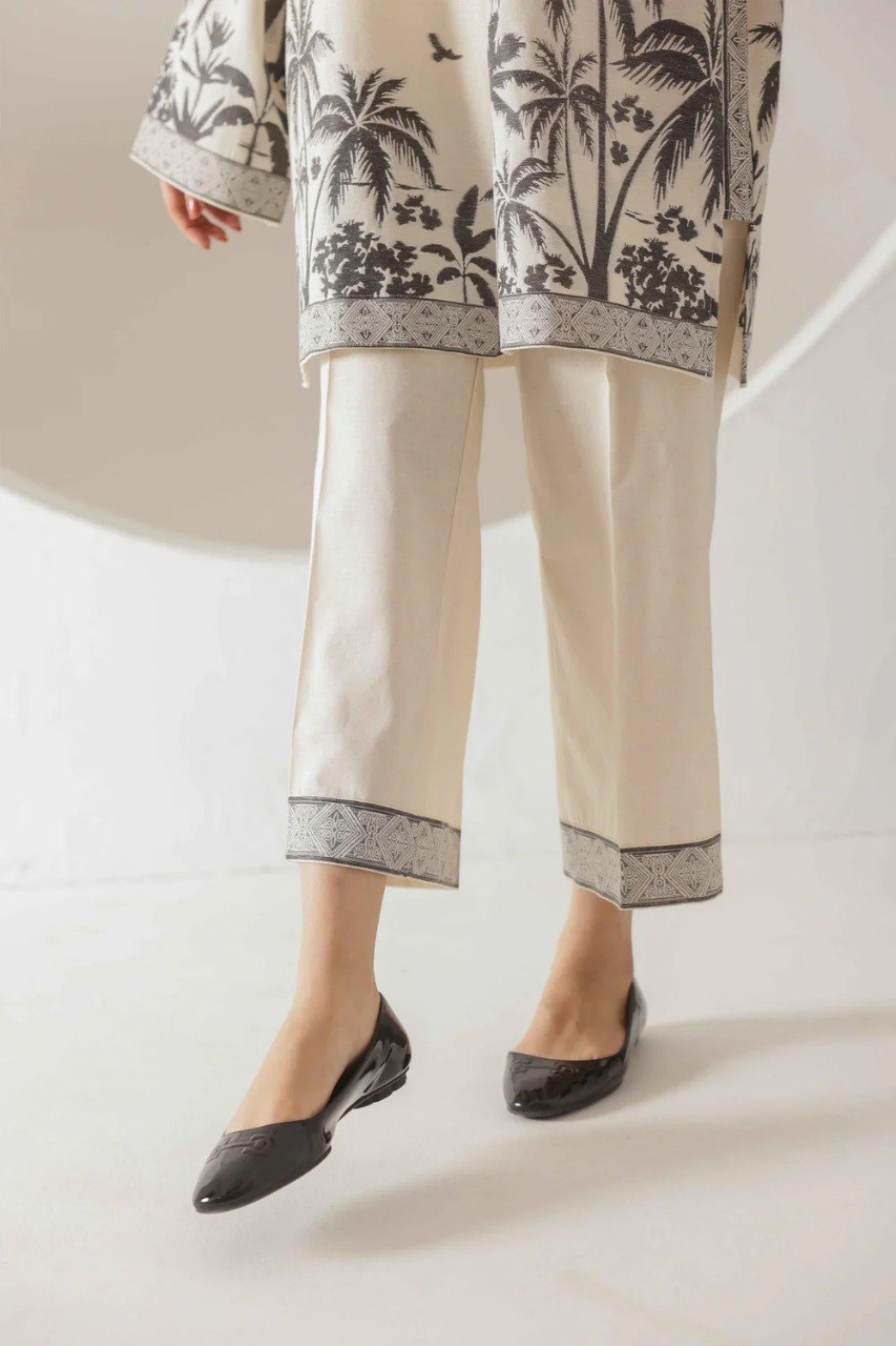 Printed palm tree Cotton Co-ord Set