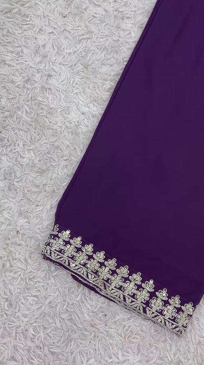 Elegant Embroidered Party Wear Set