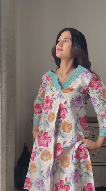 Floral Printed Kurta Set