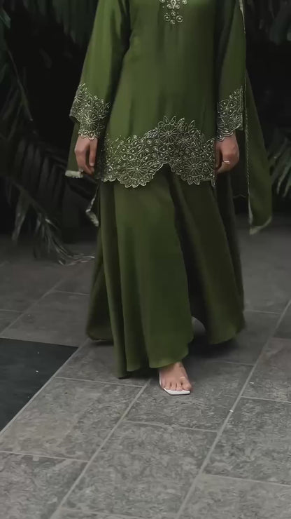 Elegant Embroidered Suit Set